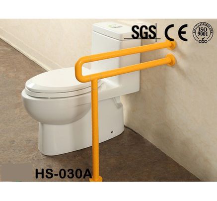Поручень HS-030 белый U-образный для туалетов с креплением к полу