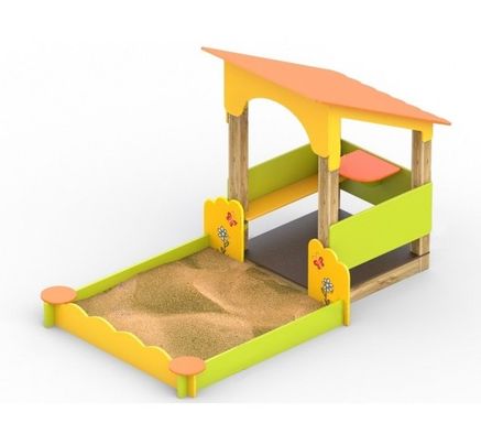 Песочница с домиком