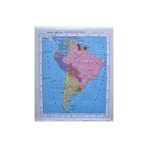 Политическая карта Южной Америки