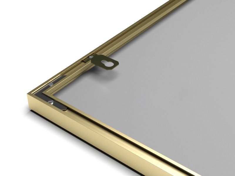 Алюминиевая рамка золото 600х800