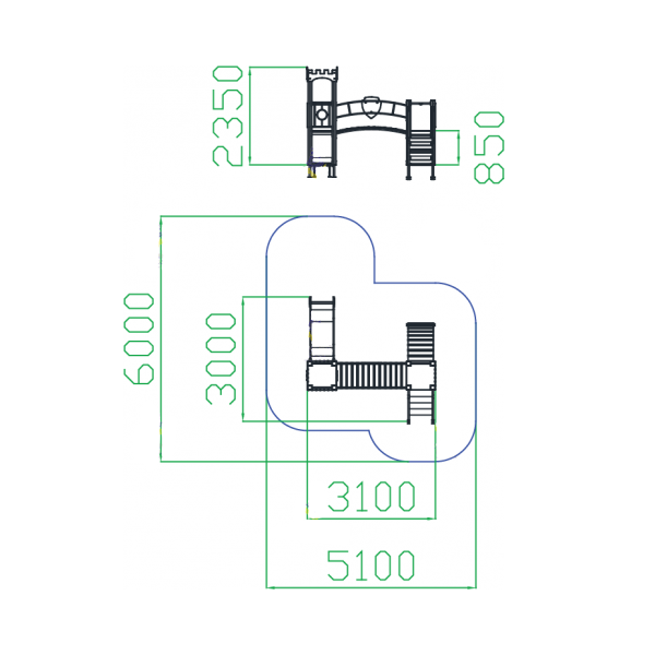 Игровой комплекс "Лучик" Замок