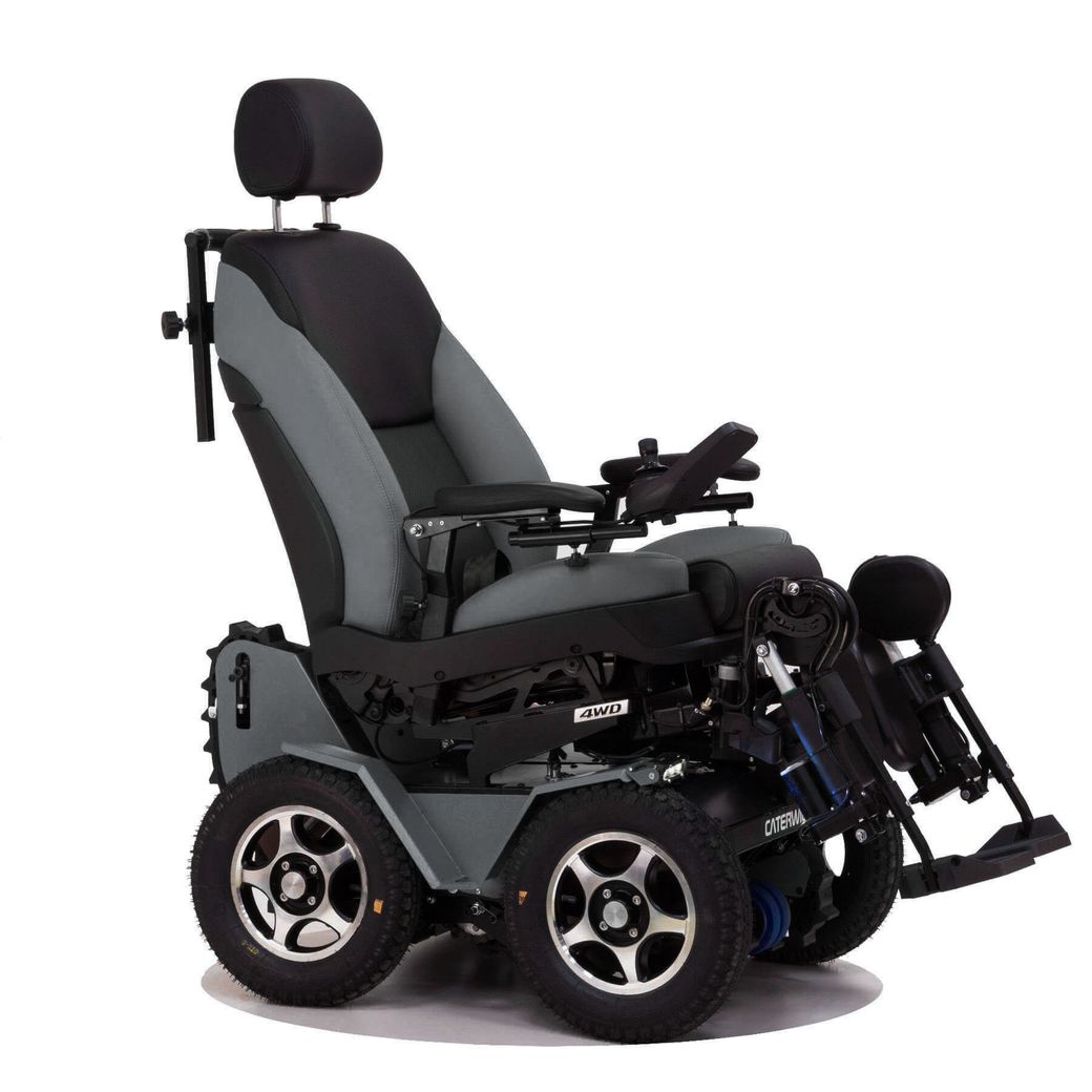 Кресло-коляска с электроприводом вездеходная ступенькоходная Caterwil GTS 4WD Lux