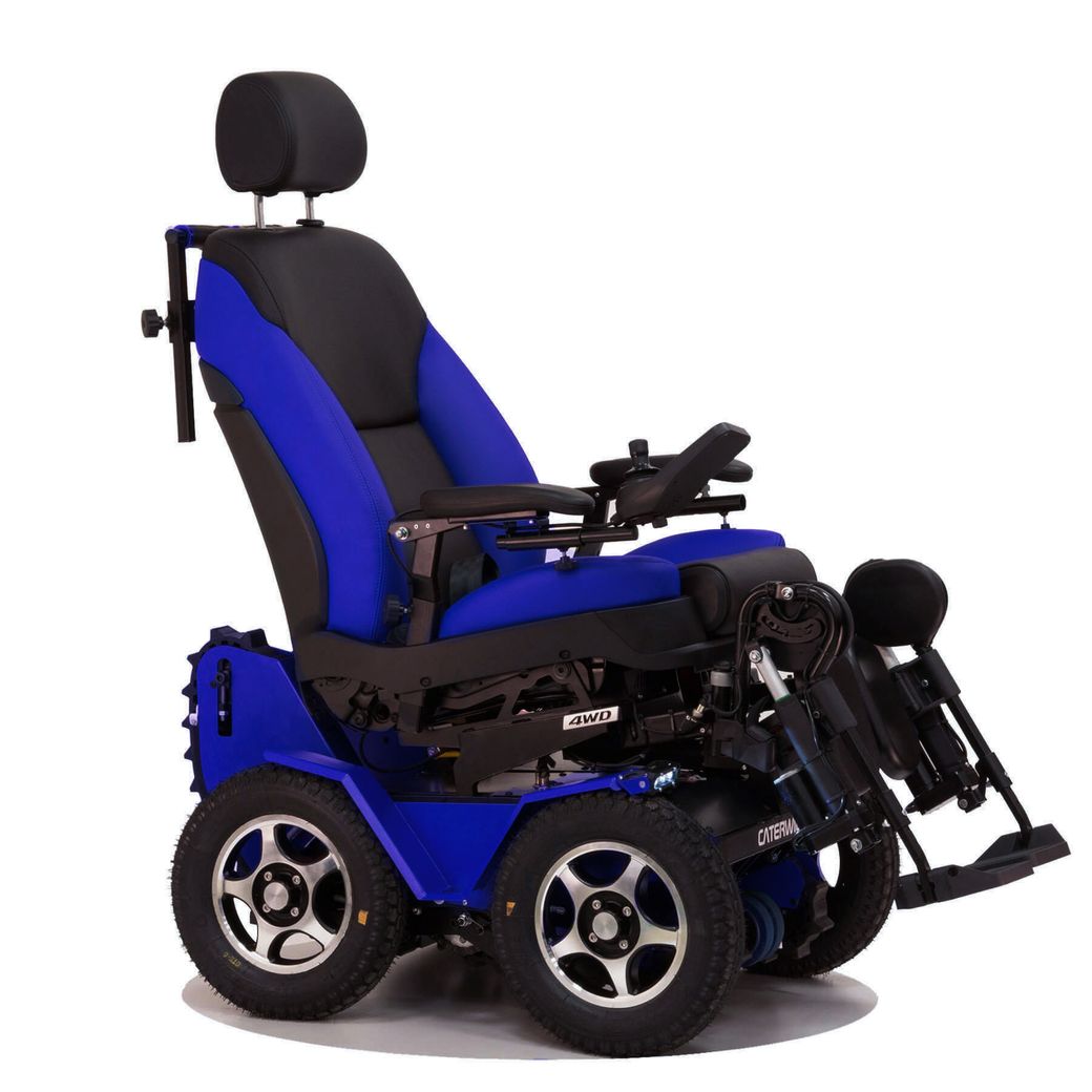Кресло-коляска с электроприводом вездеходная ступенькоходная Caterwil GTS 4WD Lux