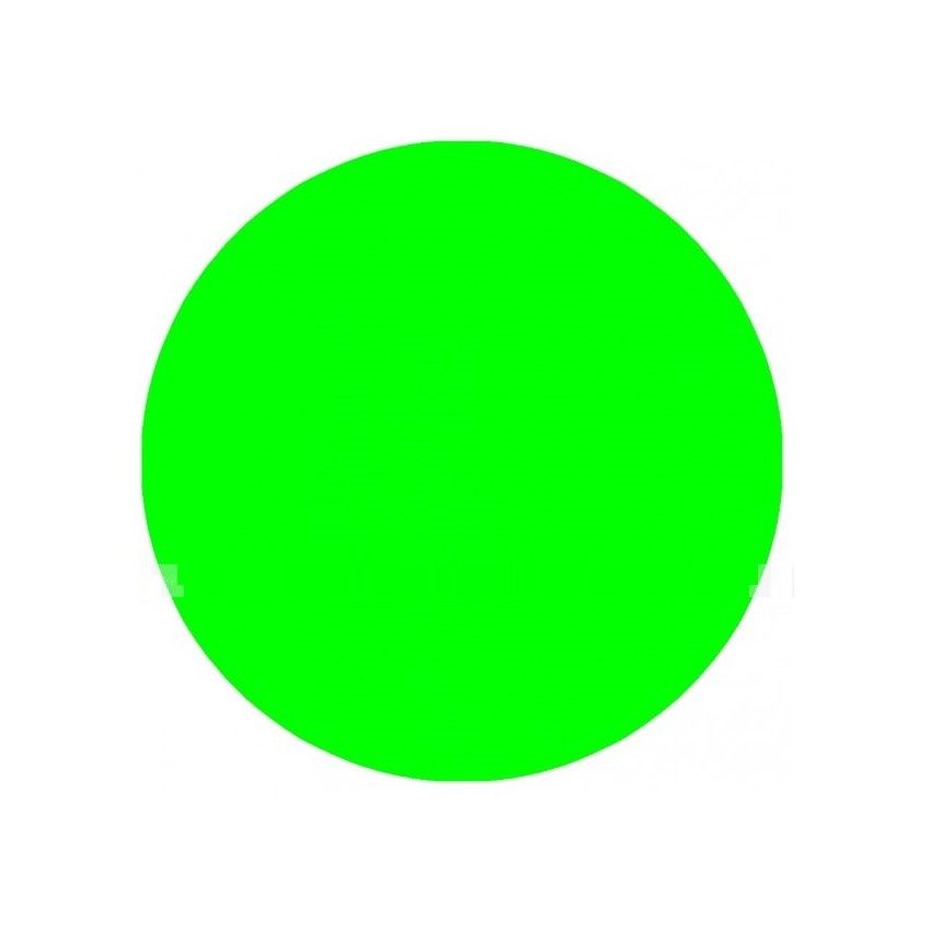 Наклейка на двери круг. Флуоресцентная 150 мм