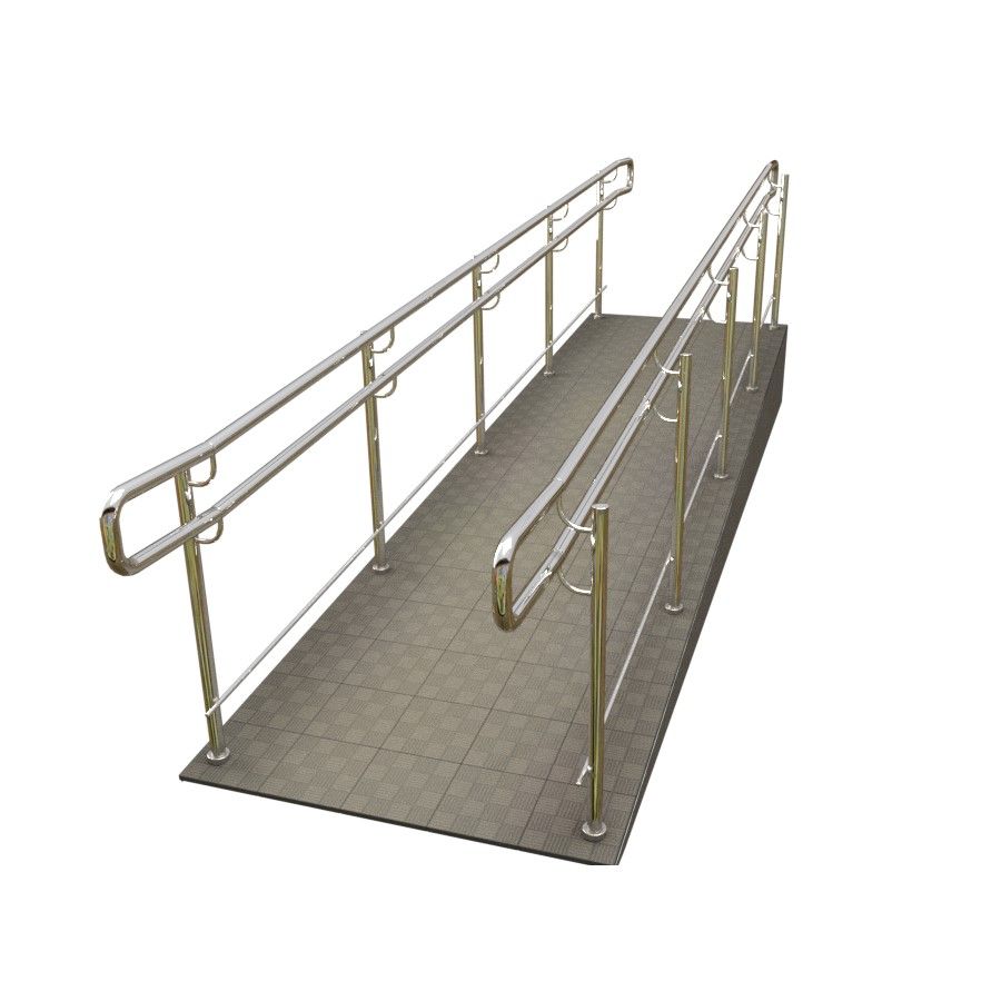 Перила для пандуса двойные