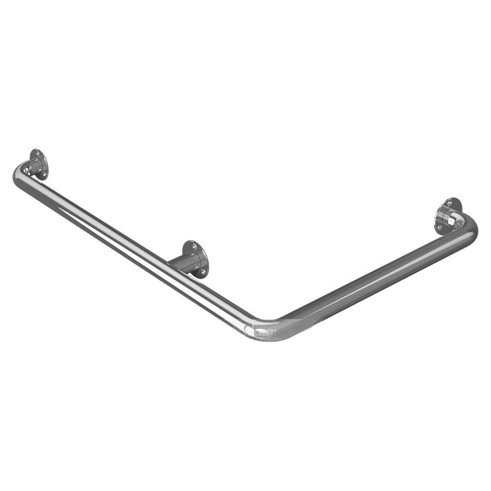 Поручень для ванны, туалета, внешний угол 90° длина 600х600 мм