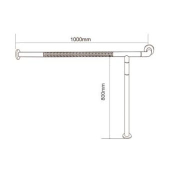 Поручень для душа и ванной комнаты HS-036A