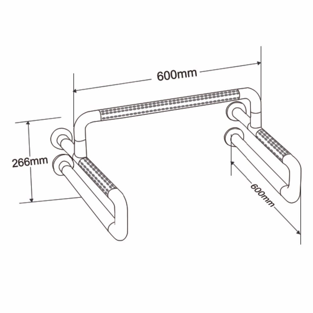Поручень HS-003B U-образный для писсуаров