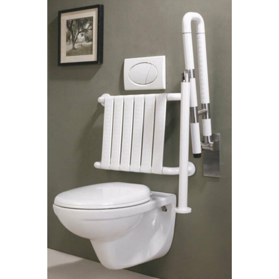 Поручень M-FS8013 U-образный откидной с антибактериальным покрытием