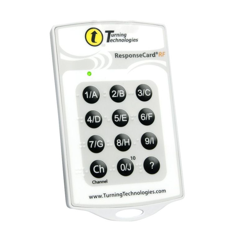 Пульт голосования со шрифтом Брайля ResponseCard RF-A