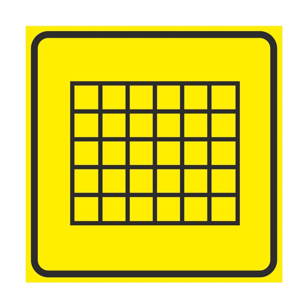 Тактильная пиктограмма СП21 Табло 150x150 из акрила