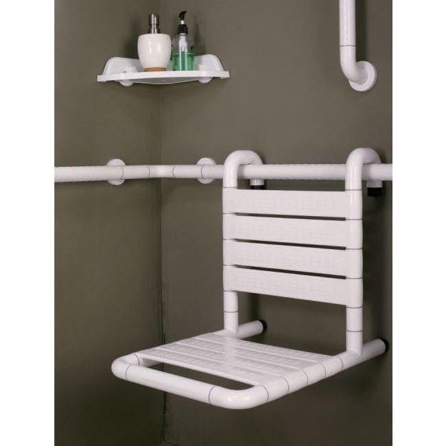 Сиденье инвалидное с креплением к поручню M-FS8048 белое