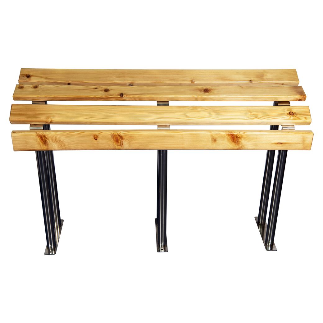 Скамья для инвалидов с деревянными рейками