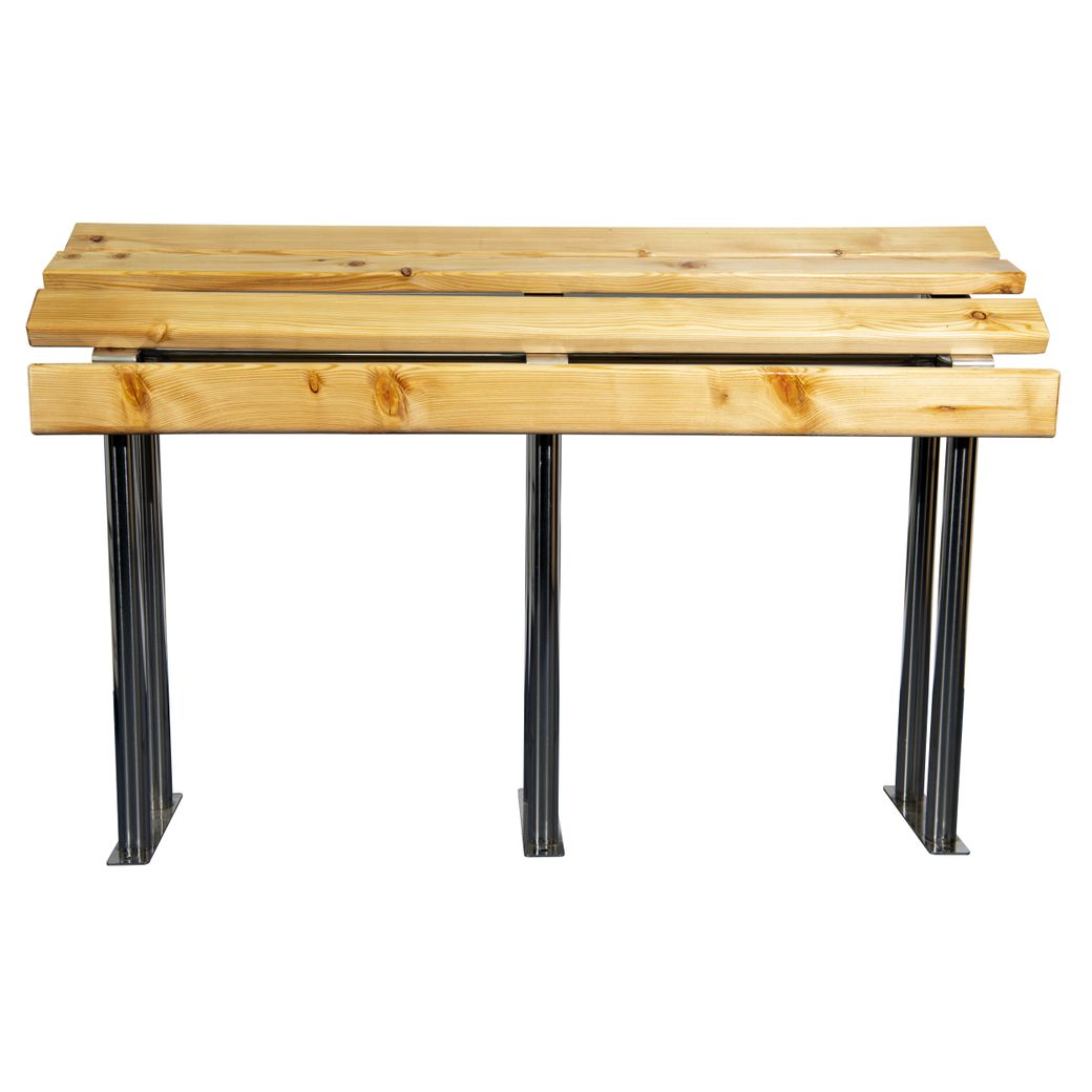 Скамья для инвалидов с деревянными рейками