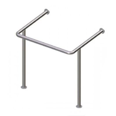 Поручень для раковины с опорой к стене. L-750мм B-750мм H-550мм
