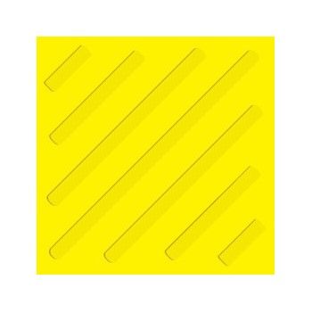 Тактильная плитка Полиуретан "Диагональный риф" 500х500