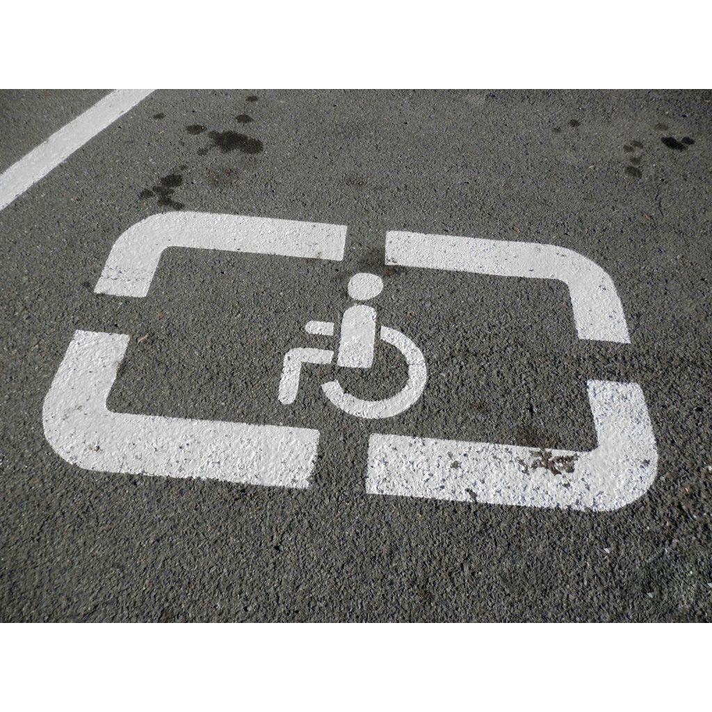 Трафарет для нанесения мест парковки для МГН 1600х800 мм