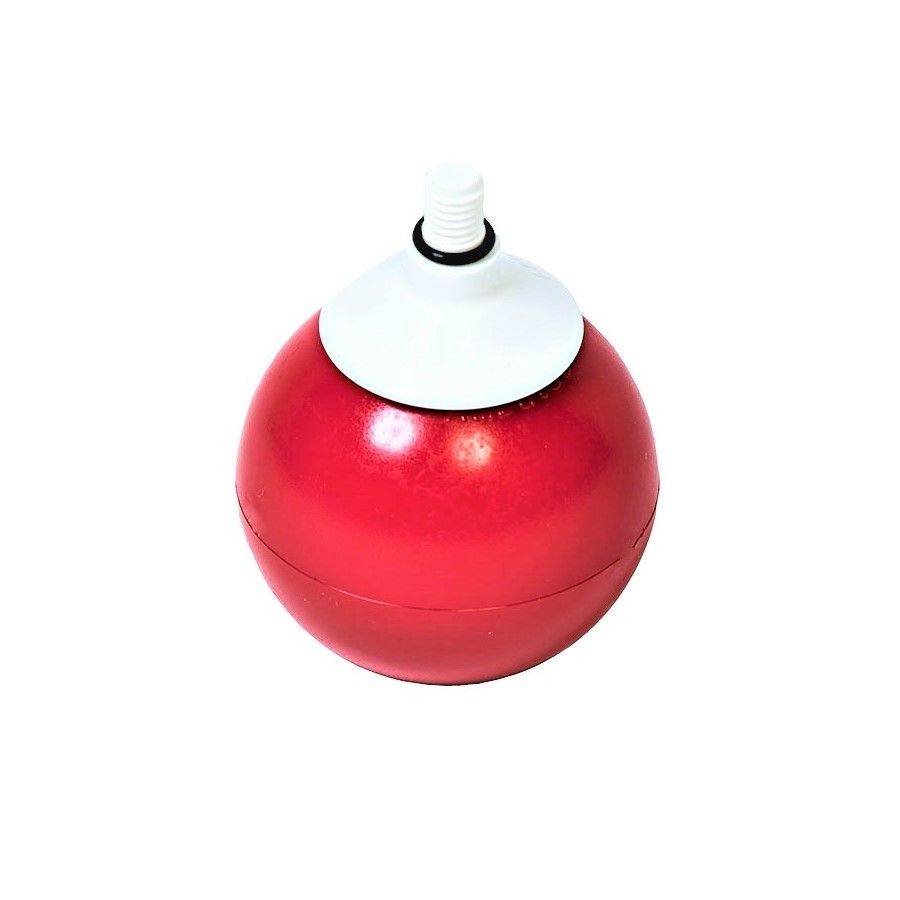 Шаровидный вращающийся наконечник красный с резьбой 8 мм