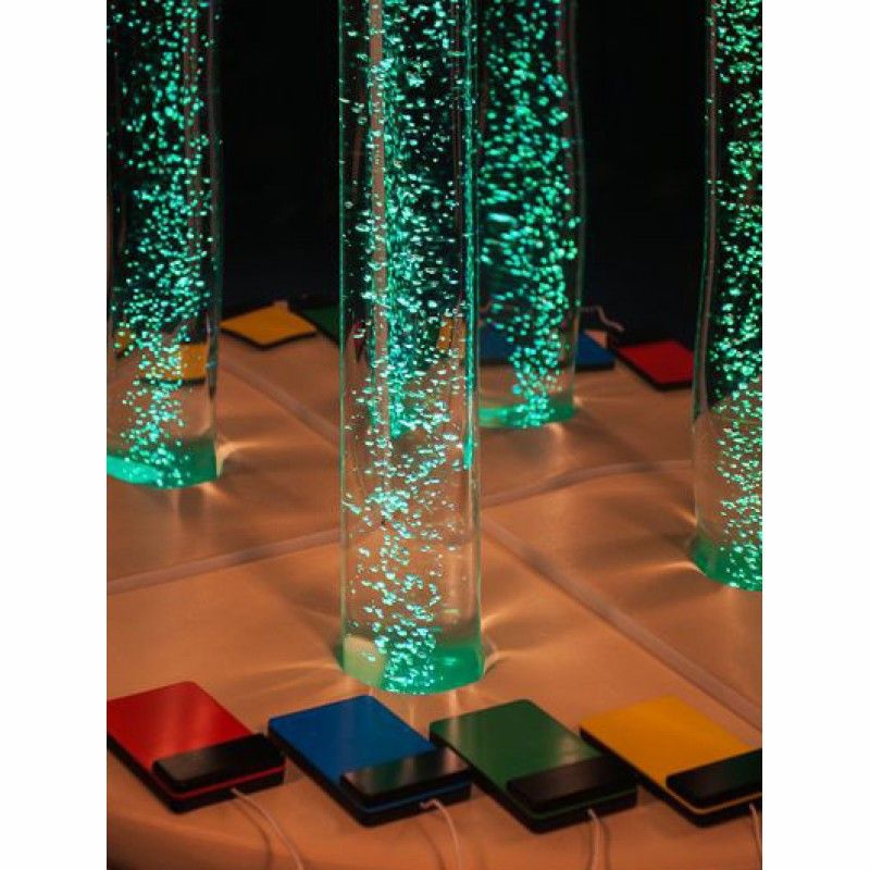 Интерактивная воздушнопузырьковая трубка Радуга с пультом управления (H170 D15)