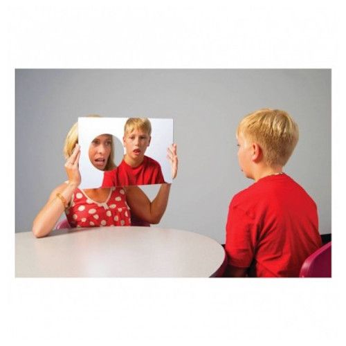 Зеркало логопедическое с отверстием