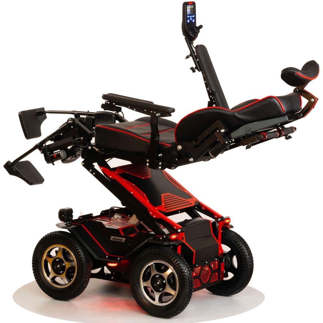 Кресло-коляска с электроприводом вездеходная Caterwil Ultra 4WD Lift