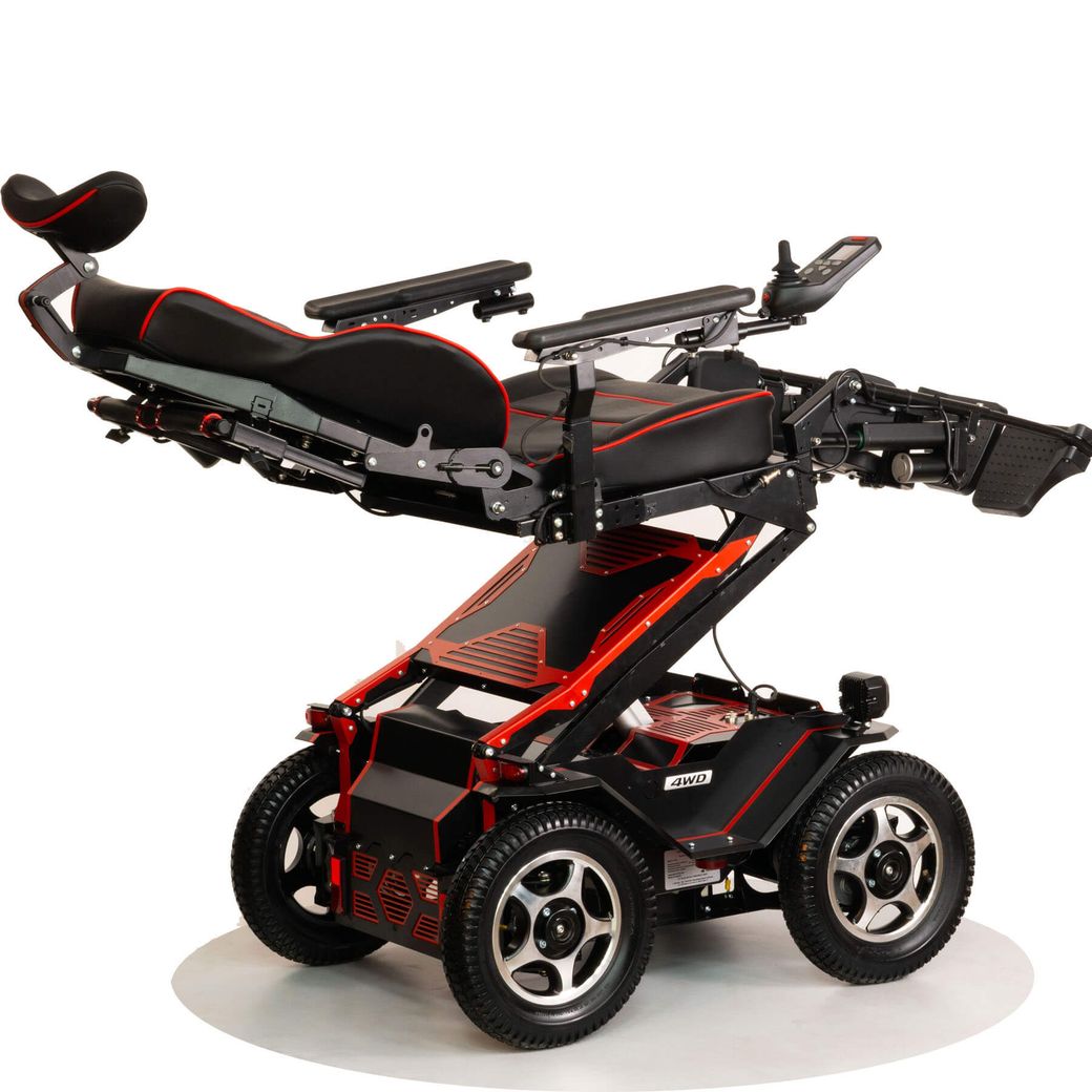 Кресло-коляска с электроприводом вездеходная Caterwil Ultra 4WD Lift