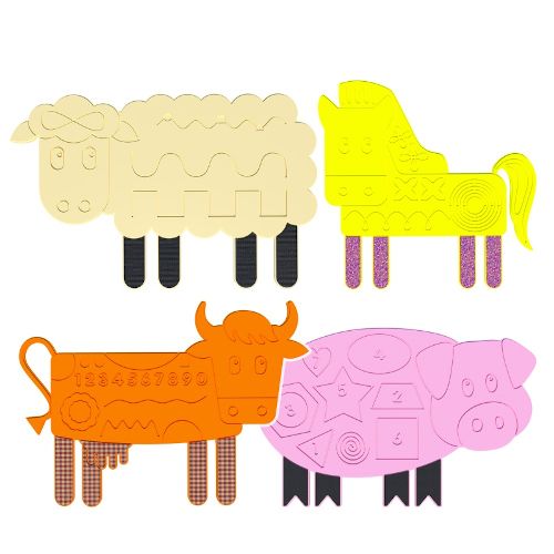 Набор тактильно-развивающих панелей «Ферма»