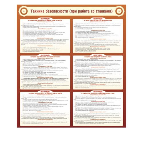Стенд Техника безопасности (при работе со станком)