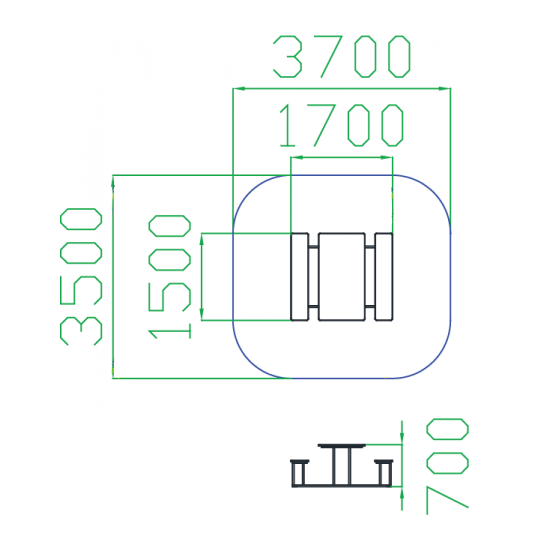 Стол со скамьями "Пикник"