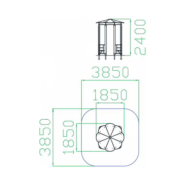 Беседка тип-1