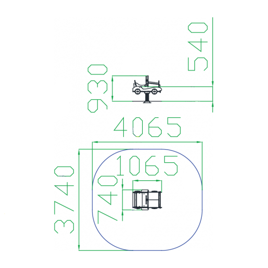 Качалка "Машинка" тип 1