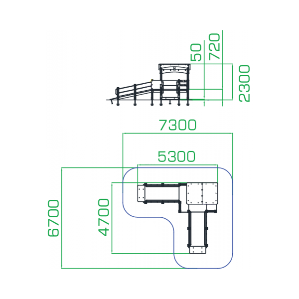 Игровой комплекс для детей с ОВ тип-5