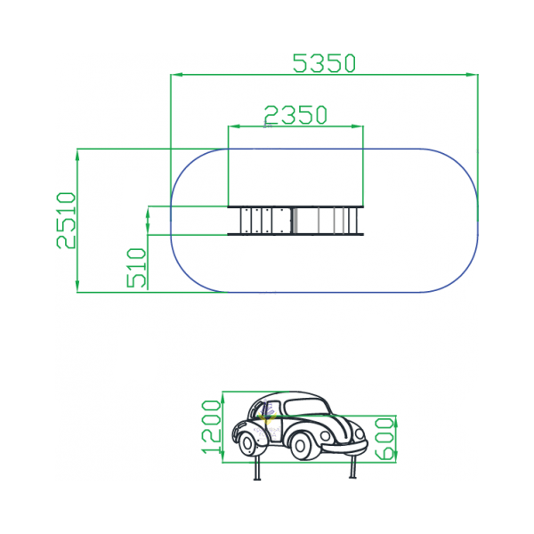 Горка "Машинка"