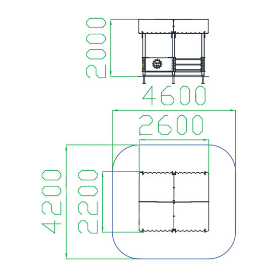 Беседка "Солнце"
