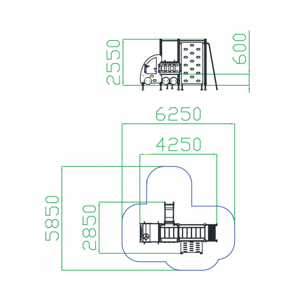 Игровой комплекс "Машинка спорт"