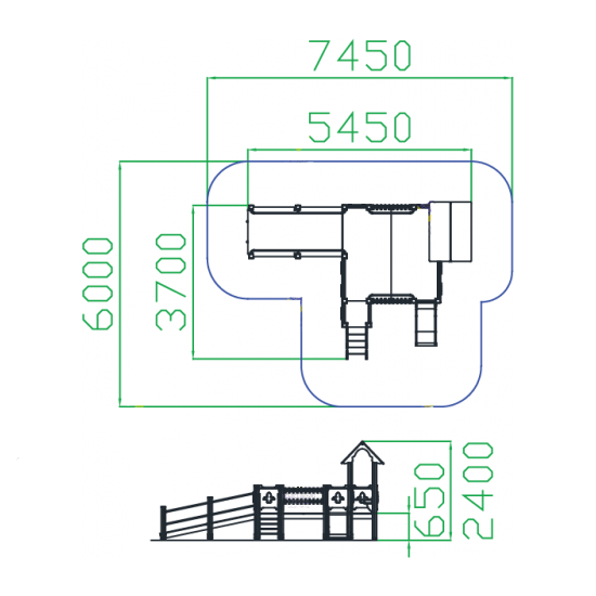 Игровой комплекс для детей с ОВ тип-3