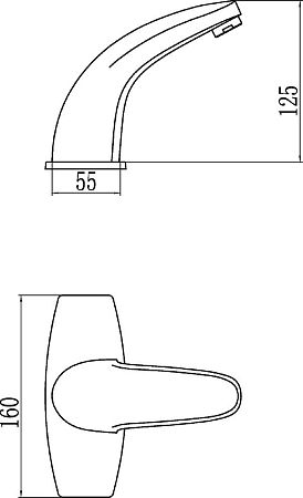 Смеситель сенсорный бесконтактный