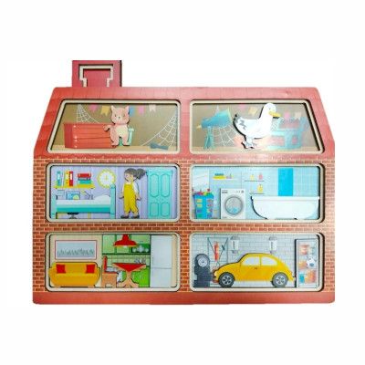 Игра-пазл Кирпичный дом