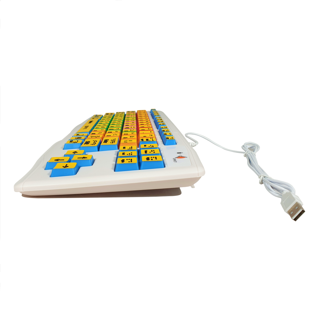 Клавиатура с тактильными наклейками