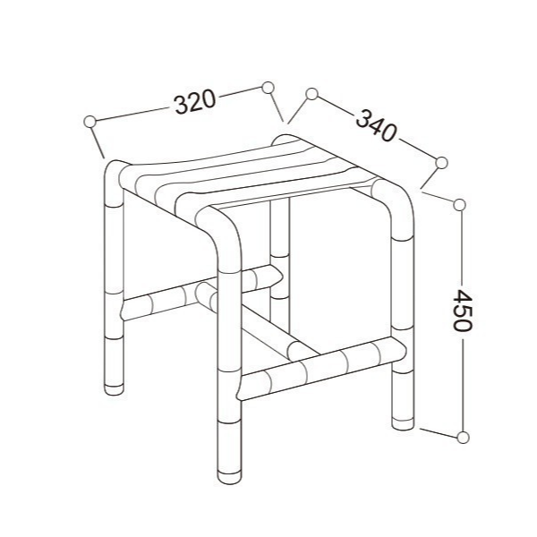 Табурет для инвалидов HS-E
