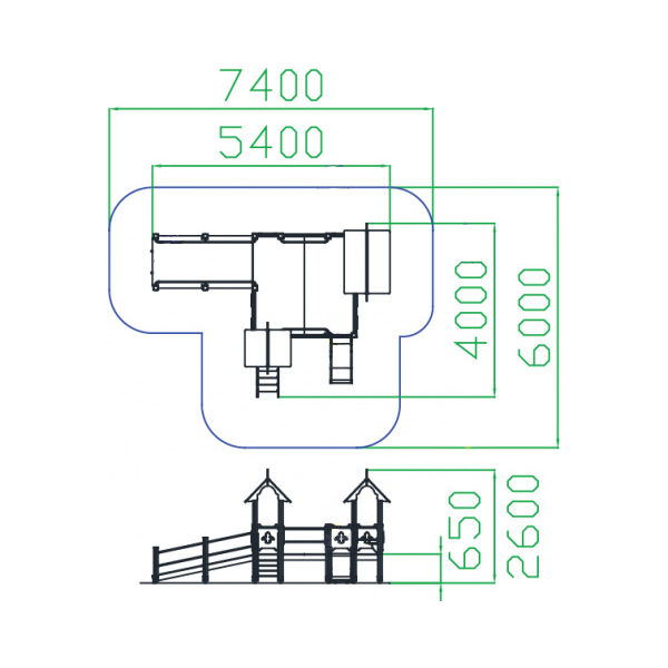 Игровой комплекс для детей с ОВ тип-1