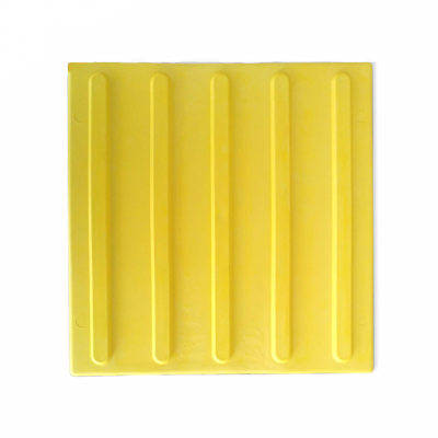 Тактильная плитка ПВХ "Продольный риф" 500х500