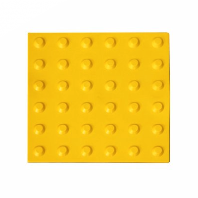 Тактильная плитка Полиуретан «Конусообразный риф. линейный порядок» 300х300