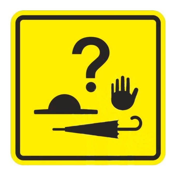 Тактильная пиктограмма А38 Бюро находок 100x100 из акрила