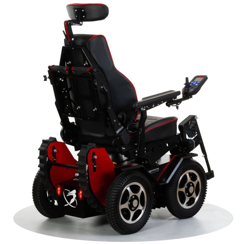 Кресло-коляска с электроприводом вездеходная ступенькоходная Caterwil GTS 4WD