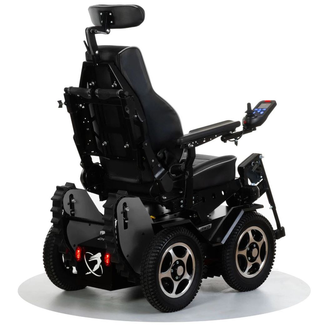 Кресло-коляска с электроприводом вездеходная ступенькоходная Caterwil GTS 4WD