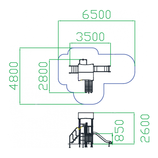 Игровой комплекс "Спортивный городок тип-3"