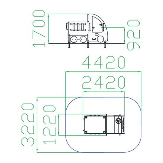 Игровой комплекс "Машинка без горки"