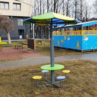 Столик с навесом "Семицветик"