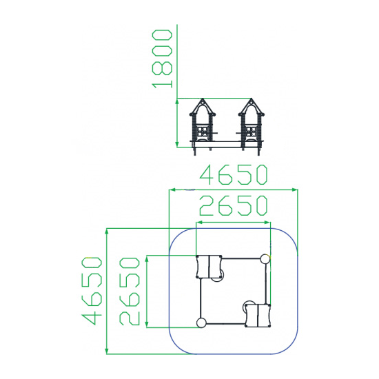 Песочный дворик тип-1